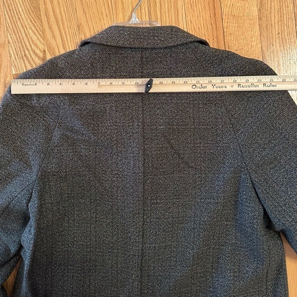 Vintage BURTON Textured Deep Brown Trench Coat Long Topcoat Overcoat Men’s 46R - Picture 8 of 12